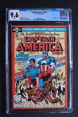 Buy Captain America #255 ORIGIN 1981 Invaders Bucky NAZI FLAG Byrne MILLER CGC 9.6 • 79.62£