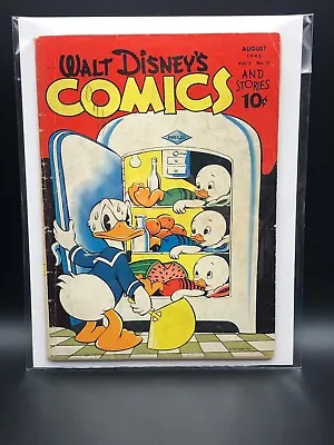 Buy Walt Disney's Comics And Stories # 35 Vol. 3 No. 11 Carl Barks Art (Dell 1943) • 130.31£