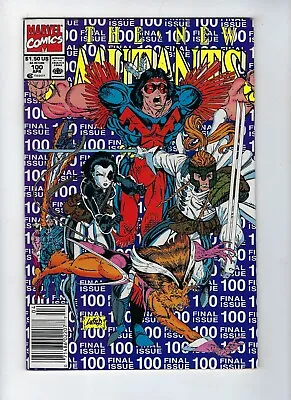 Buy NEW MUTANTS # 100 (Marvel Comics, FINAL ISSUE, 1st App X-FORCE, APR 1991) VF- • 6.95£