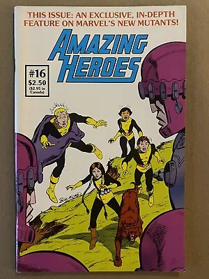 Buy Amazing Heroes #16 1982 1st Printing Comic Book First New Mutants Appearance • 120.03£