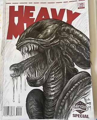 Buy Heavy Metal Magazine #300 Sketch Cover W Original Alien Painting By Frank Forte • 238.30£