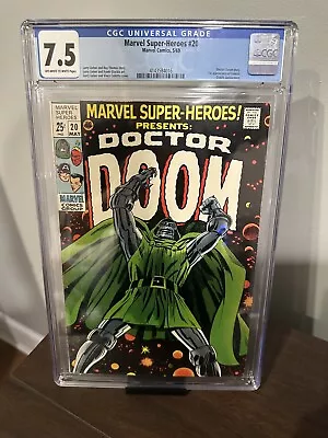 Buy Marvel Super-Heroes #20 Origin Doctor Doom 1st Valeria Marvel 1969 CGC 7.5 OW-W • 357.45£