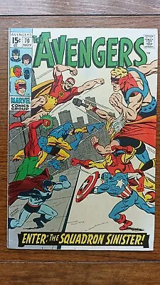 Buy Avengers 70 1st Squadron Sinister Marvel 1969 . Cents Nice Copy.  • 60£