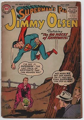 Buy JIMMY OLSEN - No. 6 - FIRST SERIES - JUL/AUG 1955 - VG-  CONDITION • 75£