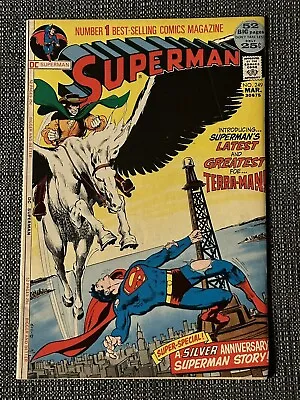Buy Superman #249 FN-  1st App & Origin Terra-Man By Swan,  Adams And Dillon • 19.76£
