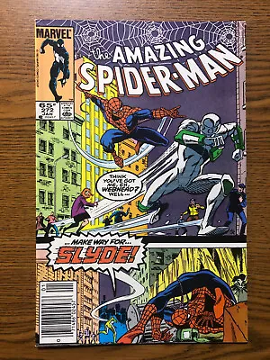 Buy Amazing Spider-Man #272 Marvel 1986 1st Appearance Slyde VF- Newsstand • 5.60£