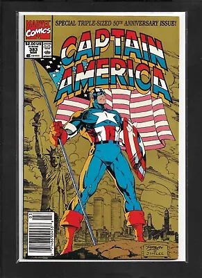Buy Captain America #383 (1991): Special Triple-Sized 50th Anniversary Issue!  VF+! • 7.08£