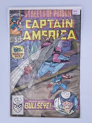 Buy Streets Of Poison Captain America - #373 - 1990 - Marvel Comics - AAF114 • 7£