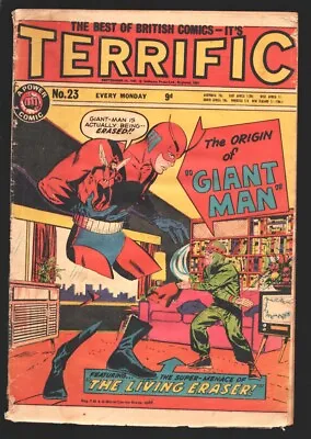 Buy Terrific #23 1967-British Ed.-Origin Of Giant Man From Tales To Astonish #49-... • 42.80£