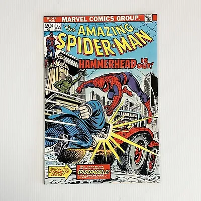 Buy Amazing Spider-Man #130 1974 VF/NM Hammerhead Cent Copy • 60£