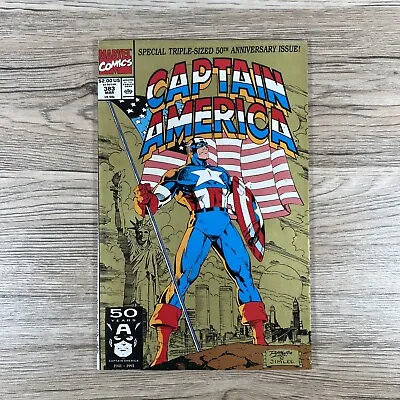 Buy Captain America #383 (1991) Special Triple-sized 50th Anniversary • 9.99£