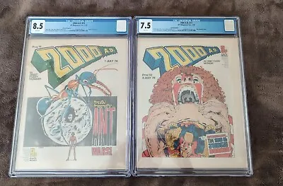 Buy 2000 AD  - Prog 71 & 72 - Rare Banned Issues - GRADED CGC 8.5/7.5 • 245£