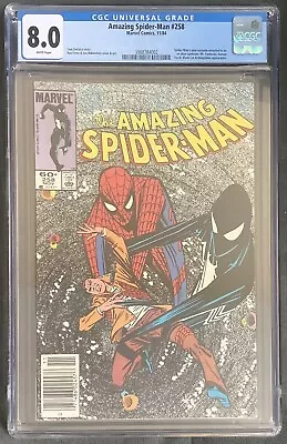 Buy Amazing Spider-Man #258 Newsstand (1984, Marvel) CGC Graded 8.0 • 63.25£