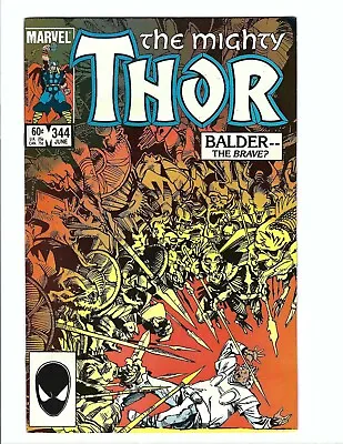 Buy Mighty Thor 344, VF- 7.5, Marvel 1984, Copper Age, 1st Malekith, Walt Simonson • 7.78£