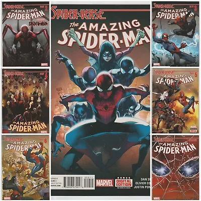 Buy Amazing Spider-Man #9 - 15 ( Spider-Verse Part 1 - 6 + Epilogue - Lot Of 7 ) NM- • 75.45£