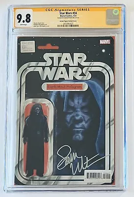 Buy STAR WARS  #34 • CGC SS 9.8 • SIGNED SAM WITWER • VOICE Of DARTH MAUL • AF COVER • 200.14£