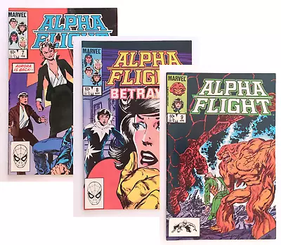 Buy Alpha Flight #7 8 9 (3 Comic Run) 1984 Marvel VF, VF+, FN (estimates) • 3£