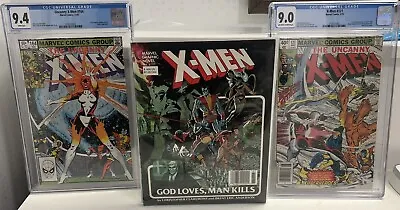 Buy Uncanny X-Men 121 & 164 CGC 9.4, 9.0, God Loves Man Kills, 8th Printing Graphic • 334.91£