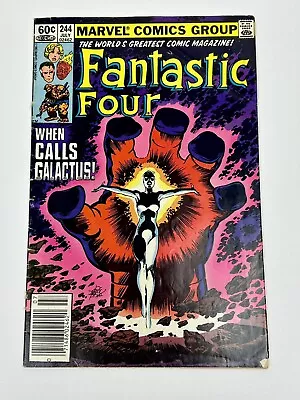 Buy Fantastic Four #244 Newsstand 1982 1st App Frankie Raye Nova Marvel Comics VG/FN • 7.86£