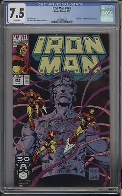 Buy Iron Man #269 - Cgc 7.5 - Mandarin - Black Widow - 1991 • 36.36£