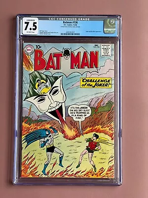 Buy Batman #136 CGC 7.5 1960 • 276.70£