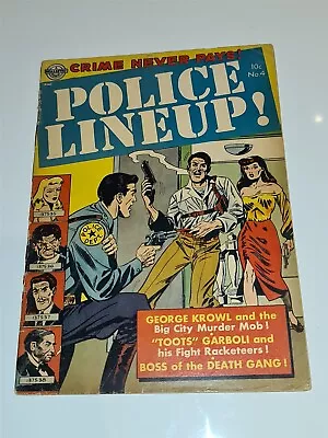 Buy Police Lineup #4fr/g (1.5) July 1952 Crime Realistic Comics** • 24.99£