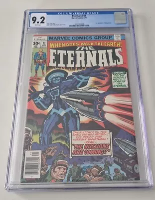 Buy CGC 9.2 Eternals #11 (May 1977, Marvel) Jack Kirby Story, 1st Kingo Sunen App. • 60£