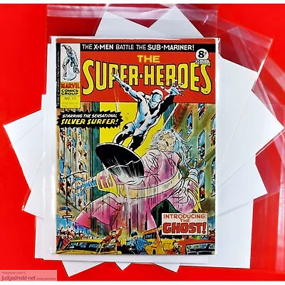 Buy The Super-Heroes # 11    1 Comic Book Bag And Board 17 5 75 UK 1975 (Lot 2462 • 8.50£