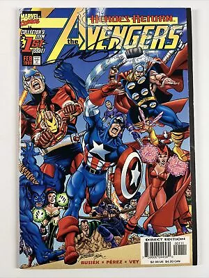 Buy Avengers #1 (1998) George Perez Signed | Marvel Comics NM • 25.61£