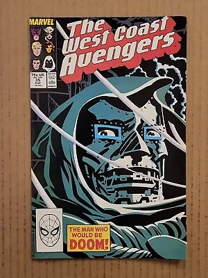 Buy West Coast Avengers #35 Doctor Doom Cover Marvel 1988 VF/NM • 10.25£