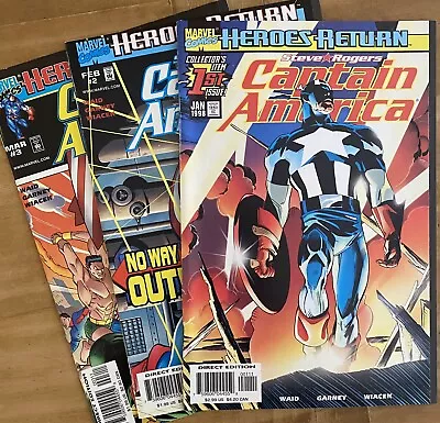 Buy Captain America (1998 Series) #1 To 3. Marvel Comics By Mark Waid & Ron Garney • 4£