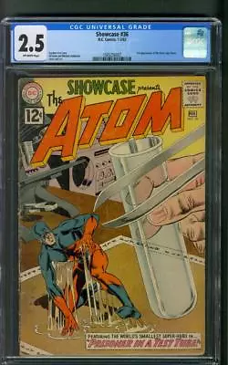 Buy Showcase 36 3rd Silver Age Atom CGC 2.5 Gil Kane Murphy Anderson Cover 1-2/1962 • 63.88£