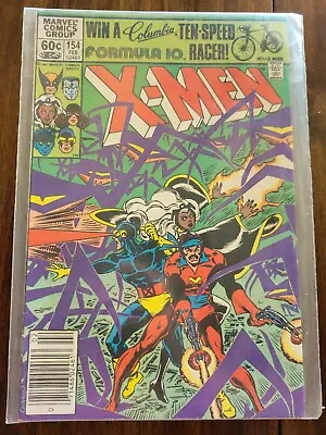 Buy Uncanny X-Men #154 (1981) Newsstand 1st App Sidrain Hunters Marvel Comics F-VF • 5.53£
