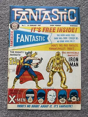 Buy Fantastic #1 1962 MARVEL Odhams Press 1ST APPEARANCE OF THOR KEY RARE UK • 29.99£