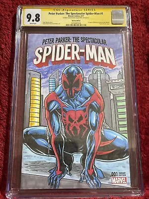 Buy 9.8 CGC SS | Spectacular Spiderman #1 | SPIDERMAN  2099 SKETCH | By Steve Lydic • 299.82£