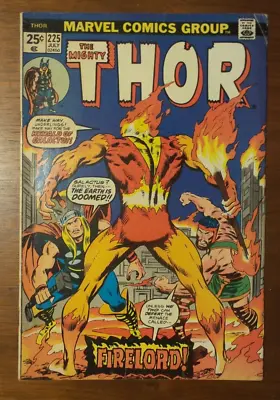 Buy Thor #225 (1974) 1st Appearance Of Firelord Marvel Value Stamp Intact • 28.14£