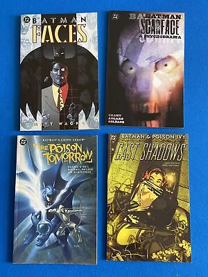 Buy Batman Bundle 4 X Graphic Novels: Faces, Scarface, Cast Shadows, Poison Tomorrow • 12£