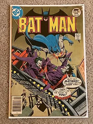 Buy BATMAN #286 *GOOD* Condition With JIM APARO Design JOKER COVER DC COMICS 1977 • 30.79£