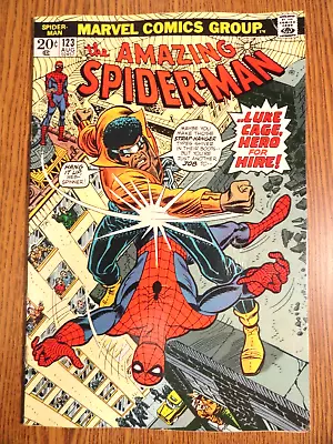 Buy Amazing Spider-man #123 Romita Luke Cage Cover Powerman Key 1st Print Marvel MCU • 48.47£