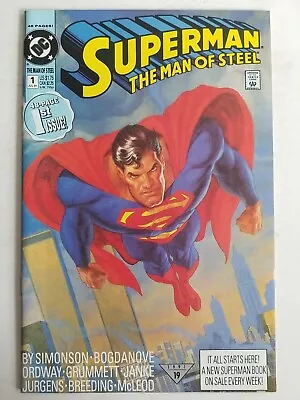 Buy Superman The Man Of Steel (1991) #1 - Very  Fine/Near Mint • 6.33£