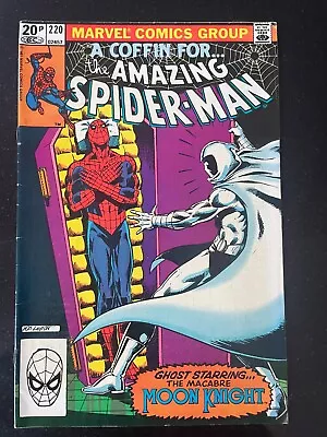 Buy AMAZING SPIDER-MAN 220 (1981) VFN MOON KNIGHT Marvel Bronze • 6.99£