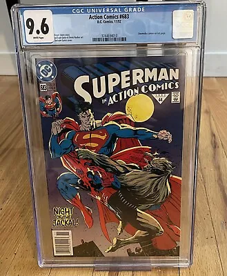 Buy Superman In Action Comics #683 Extremely Rare Newsstand Edition CGC 9.6 Doomsday • 160.12£