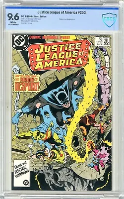Buy Justice League Of America  #253  CBCS  9.6   NM+   White Pgs 8/86  Despero Cover • 67.02£