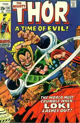Buy Thor #191 VG; Marvel | Low Grade - Loki Stan Lee - John Buscema August 1971 - We • 9.59£