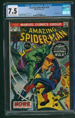 Buy Amazing Spider-Man #120 CGC 7.5 Hulk Appearance Marvel Comics 1973 • 102.87£
