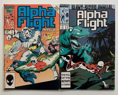 Buy Alpha Flight Annuals #1 & #2 (Marvel 1986 / 1987) VF +/- Condition. • 4.95£