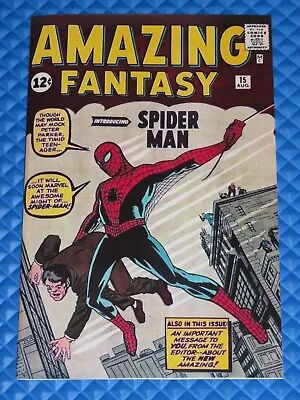 Buy Amazing Fantasy #15 Facsimile Cover Marvel Reprint Interior 1st Spider-Man • 52.24£