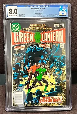Buy Green Lantern #141 CGC 8.0 (DC 1981). 1st App Omega Men! Perez Cover. Newsstand! • 59.13£