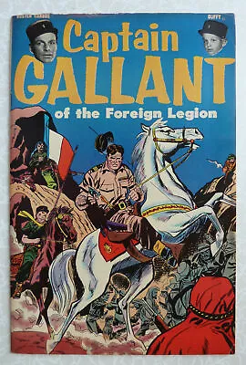 Buy Captain Gallant Of The Foreign Legion #1 - Buster Crabbe - Charlton 1955 FN+ 6.5 • 7.25£