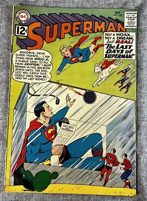Buy Superman #156 Comic Book (DC Oct 1962) - VG • 15.65£